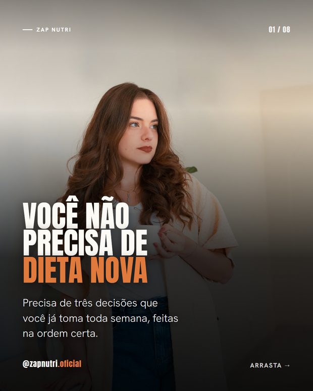 Carrossel claro com número grande, exemplo de nutrição